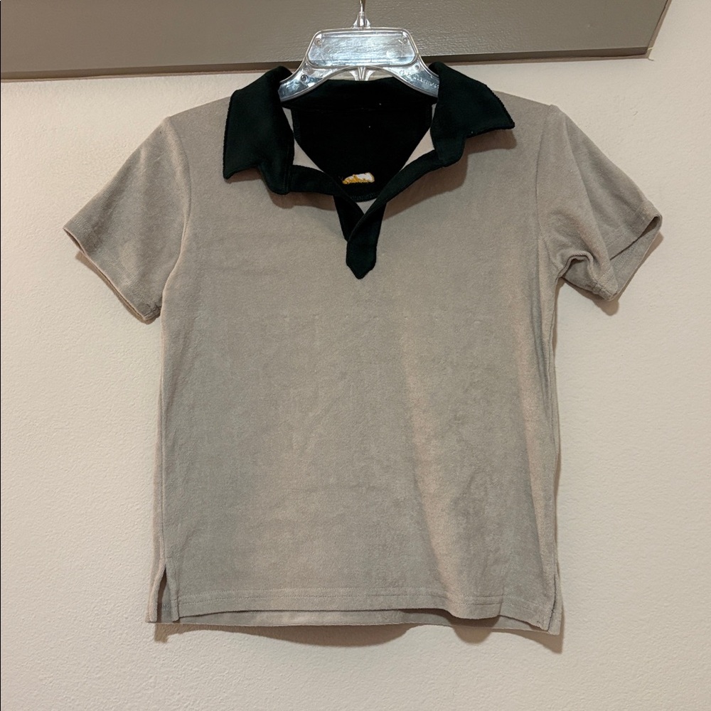 Cadets Casita Terry Polo Shirt in Gray SZ 10 NWT